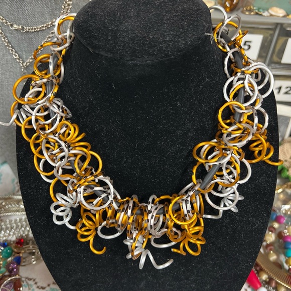 RARE Modernist David Spada Set Necklace & Earrings - Picture 7 of 8